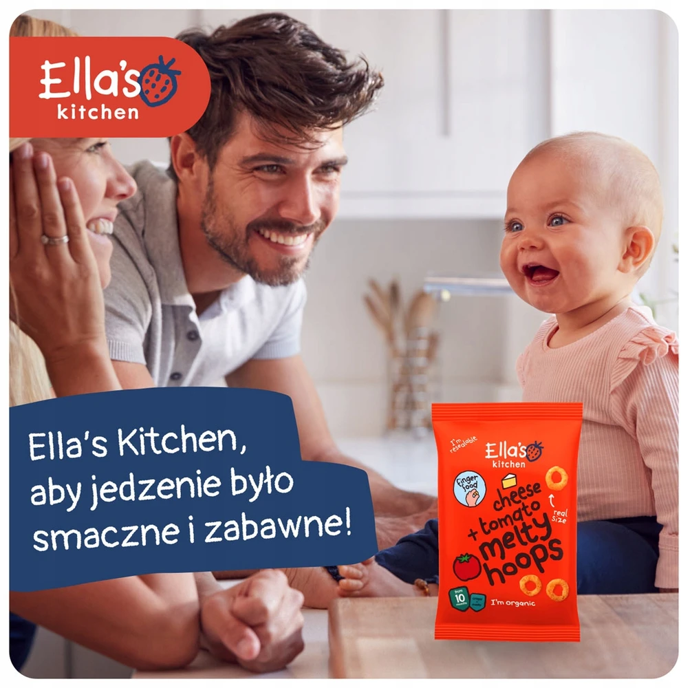 ELLA'S KITCHEN BIO TRAŠKIEJI UOKLIAI SU SŪRIU IR POMOMORIAIS NUO 10 MĖNESIŲ VIRŠ 20G