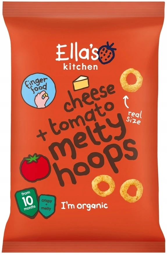 ELLA'S KITCHEN BIO TRAŠKIEJI UOKLIAI SU SŪRIU IR POMOMORIAIS NUO 10 MĖNESIŲ VIRŠ 20G