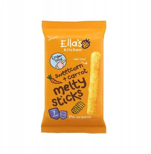 Ellas Kitchen Kukurūzų lazdelės Morkos vaikams Sveika Elos virtuvė 16g