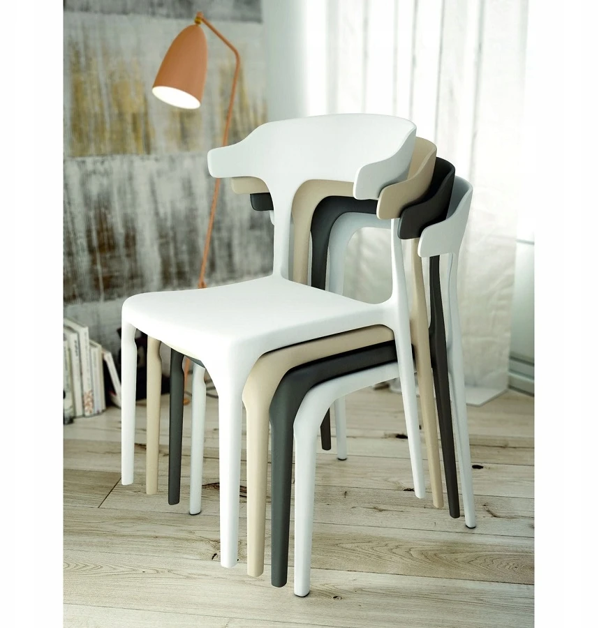 Elmeri Ažūrinė kėdė Gray Scandinavian Bistro Dining Room Hotel Home