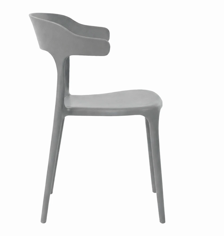 Elmeri Ažūrinė kėdė Gray Scandinavian Bistro Dining Room Hotel Home