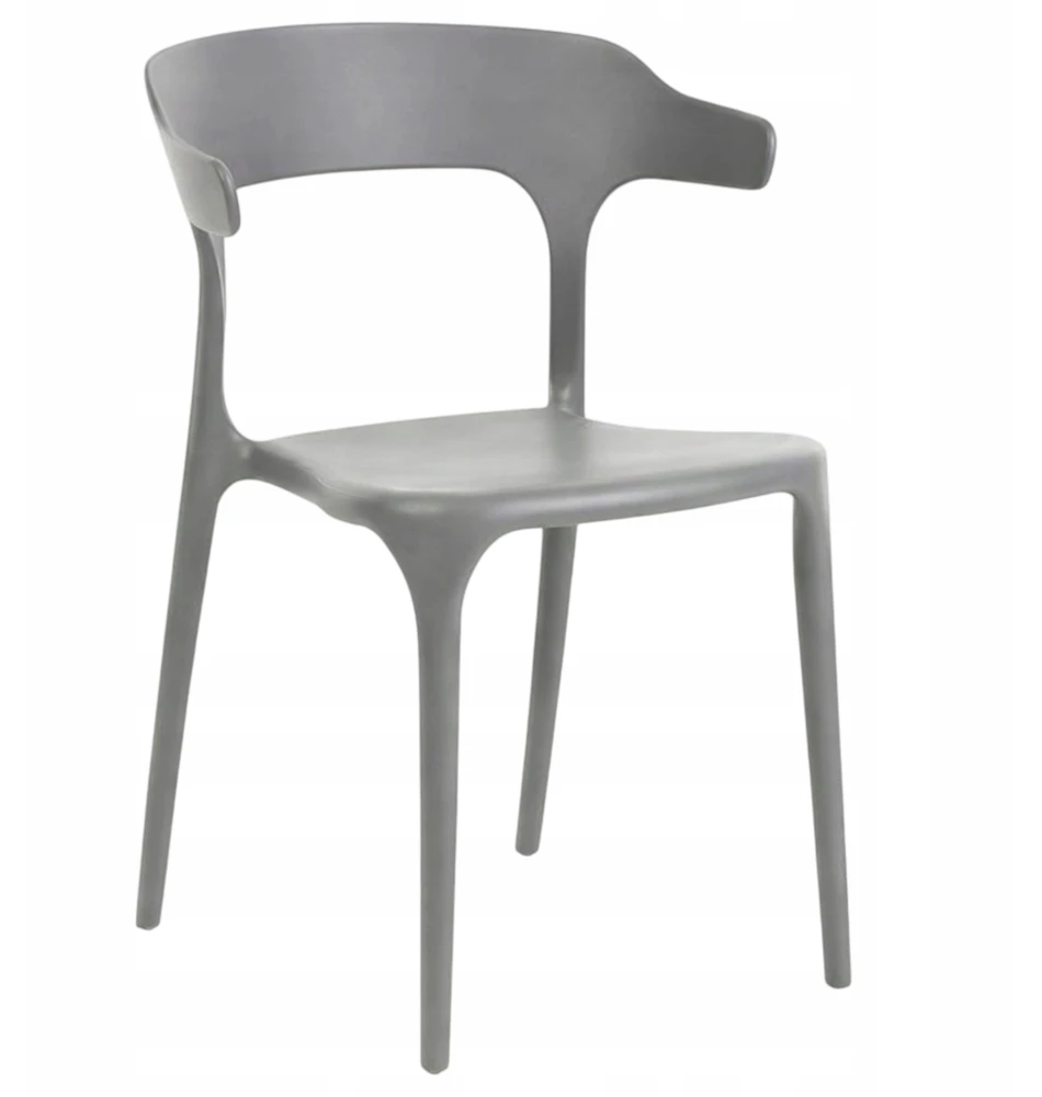 Elmeri Ažūrinė kėdė Gray Scandinavian Bistro Dining Room Hotel Home