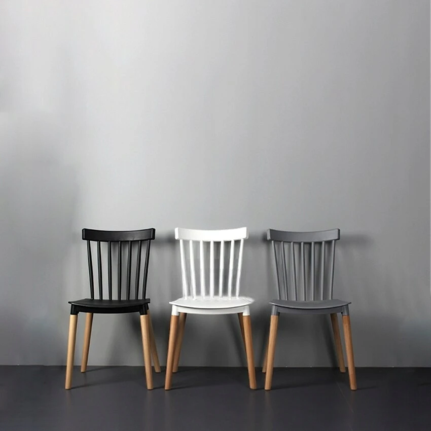 Elmeri Skandinaviško stiliaus kėdė, pilkos buko spalvos retro kojos, PREMIUM Kitchen Showroom