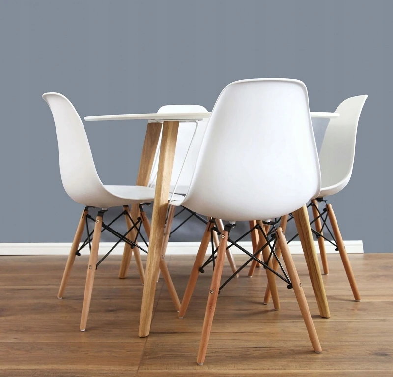 Elmeri Skandinaviško stiliaus kėdė su balto buko kojomis, skirta PREMIUM Kitchen Living Room