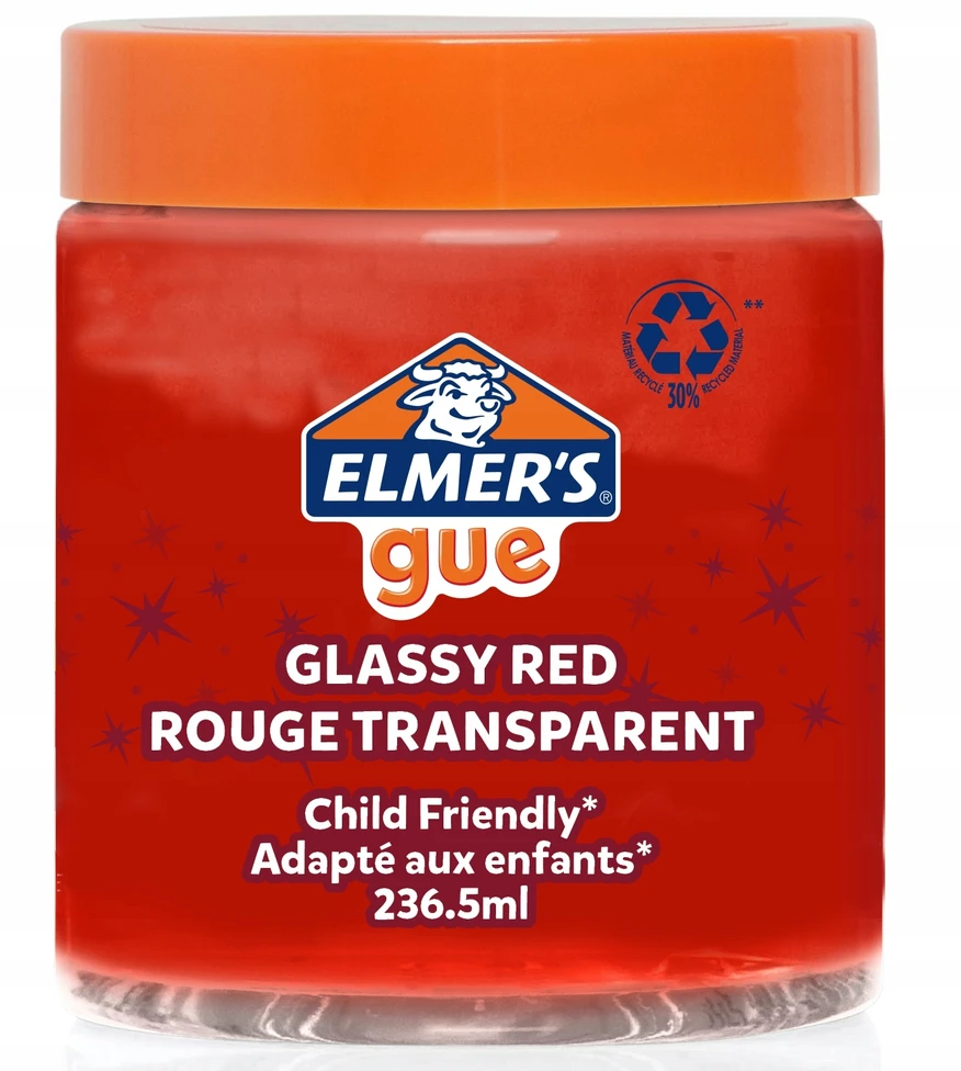 Elmer's Paruoštas SLIME užsukamame raudoname inde 236 ml - 2162069
