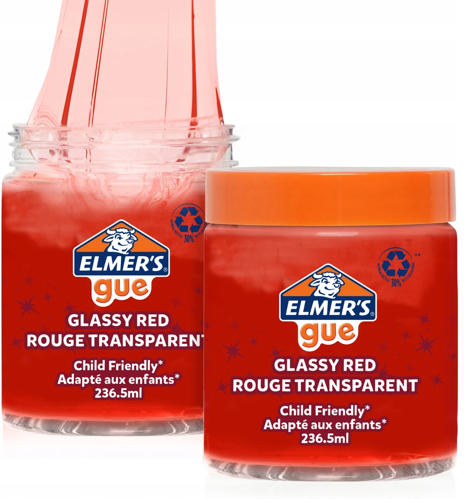 Elmer's Paruoštas SLIME užsukamame raudoname inde 236 ml - 2162069