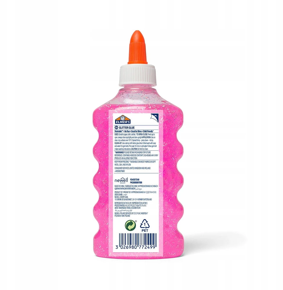 Elmer's Glitter Glue blizgantys klijai rožinė