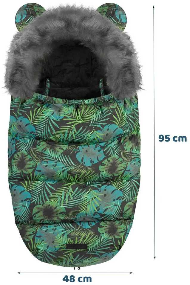 Elmi Ricokids vežimėlio/rogių miegmaišis - džiunglės