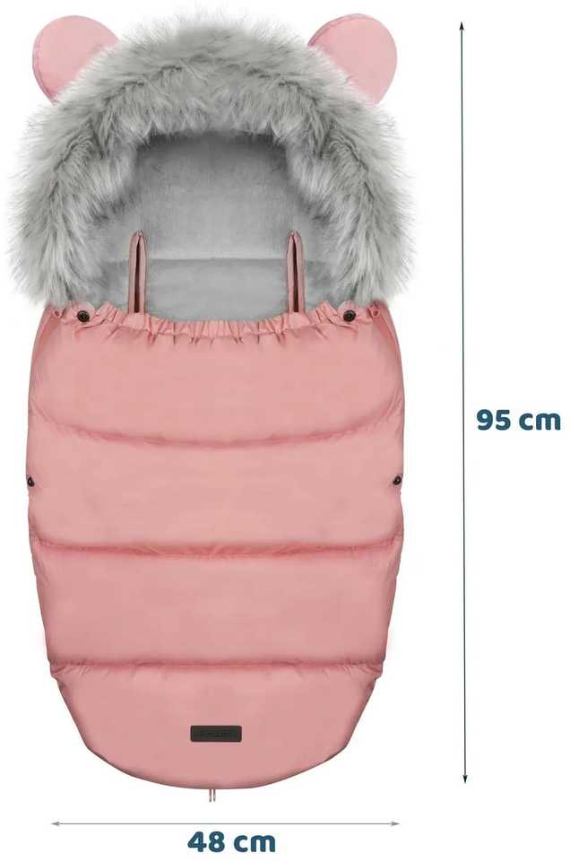 Elmi Ricokids miegmaišis vežimėliui ir rogutėms - rožinės spalvos