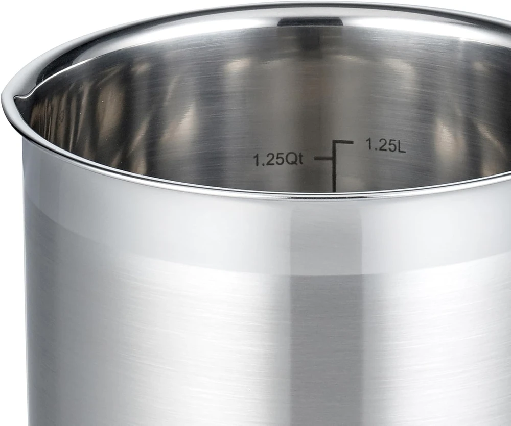 ELO Pieno puodelis 14 cm su rankena 1,6 l aukštos kokybės plienas