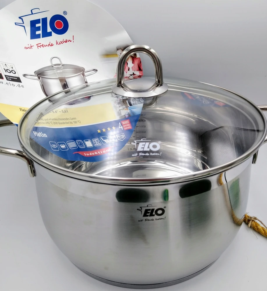 Elo puodas su dangčiu Platin, 5,6 l, 24 cm