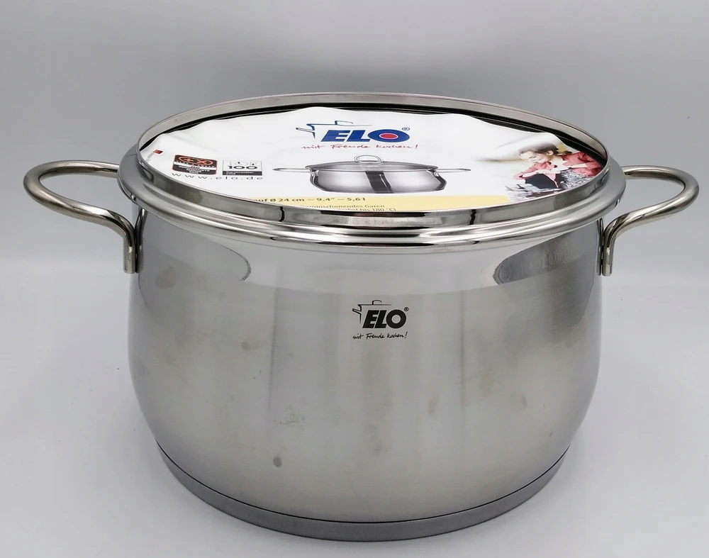 Elo puodas su dangčiu Platin, 5,6 l, 24 cm