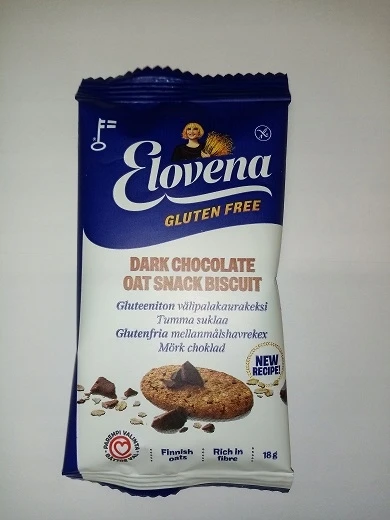 ELOVENA avižiniai sausainiai su šokoladu be glitimo