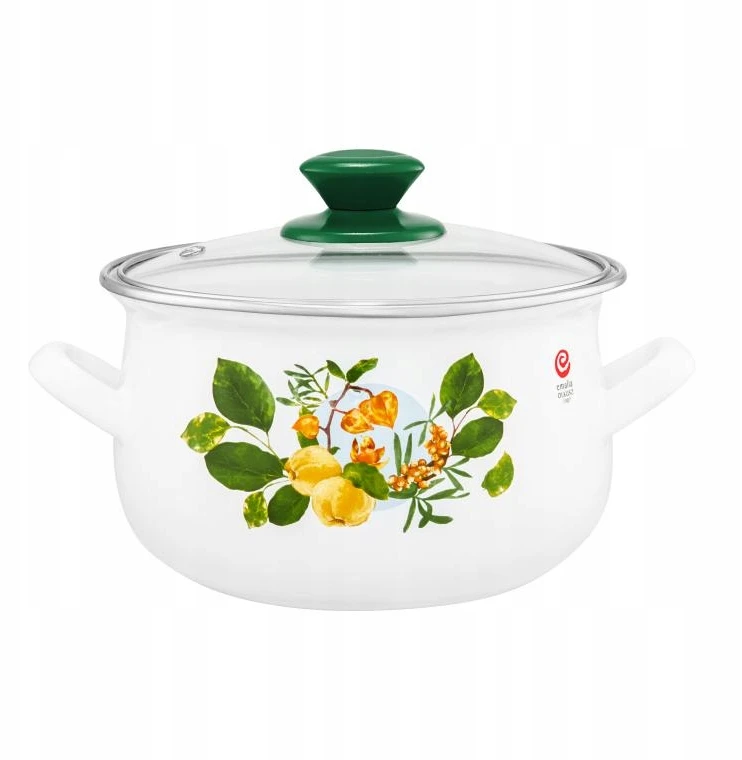 Emalia Olkusz Ambition Emaliuotas puodas su dangčiu Quince 20 cm, 3,9 l