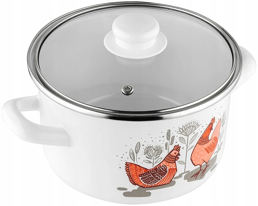 Emalia Pleszew EMALINIS PUODAS RUBINKA ENAMEL PLESZEW 18CM 2,6L