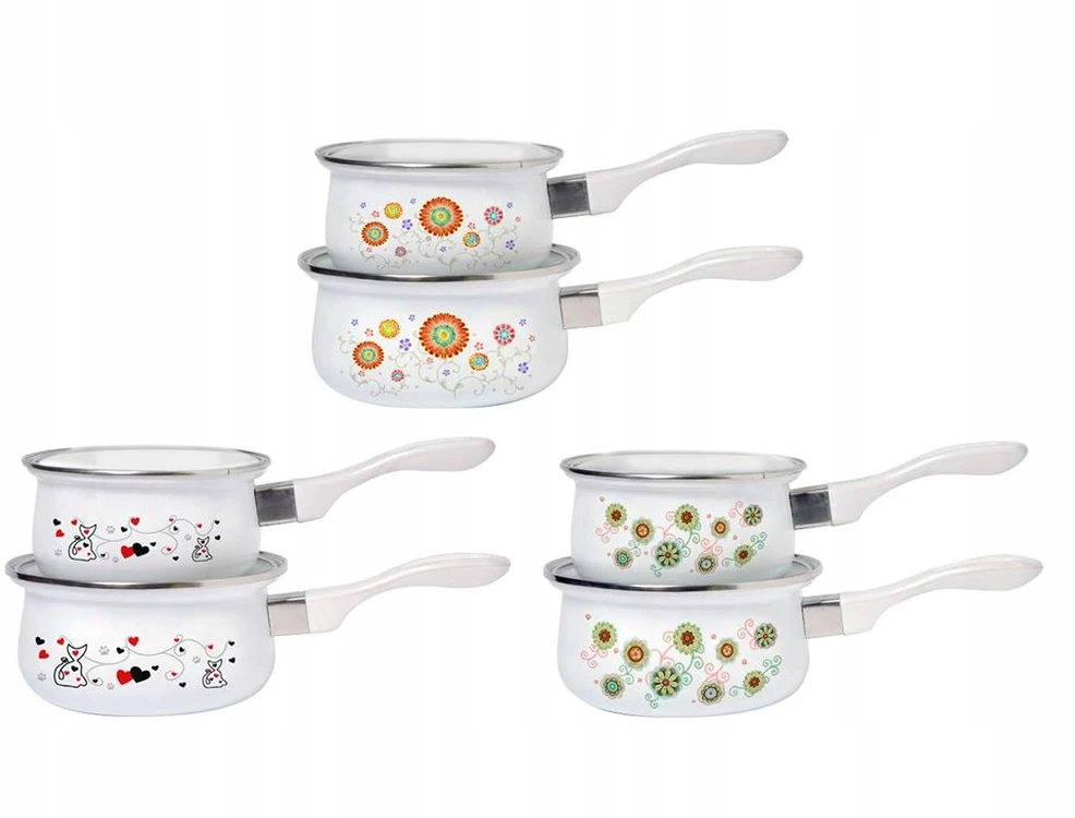 Emalia Pleszew Emaliuotas Puodas DECOR ENAMEL PLESZEW 16 CM 1,4 L