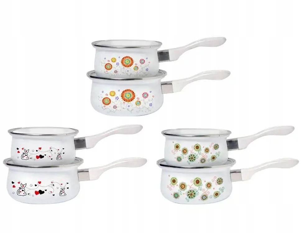 Emalia Pleszew Emaliuotas Puodas DECOR ENAMEL PLESZEW 16 CM 1,4 L
