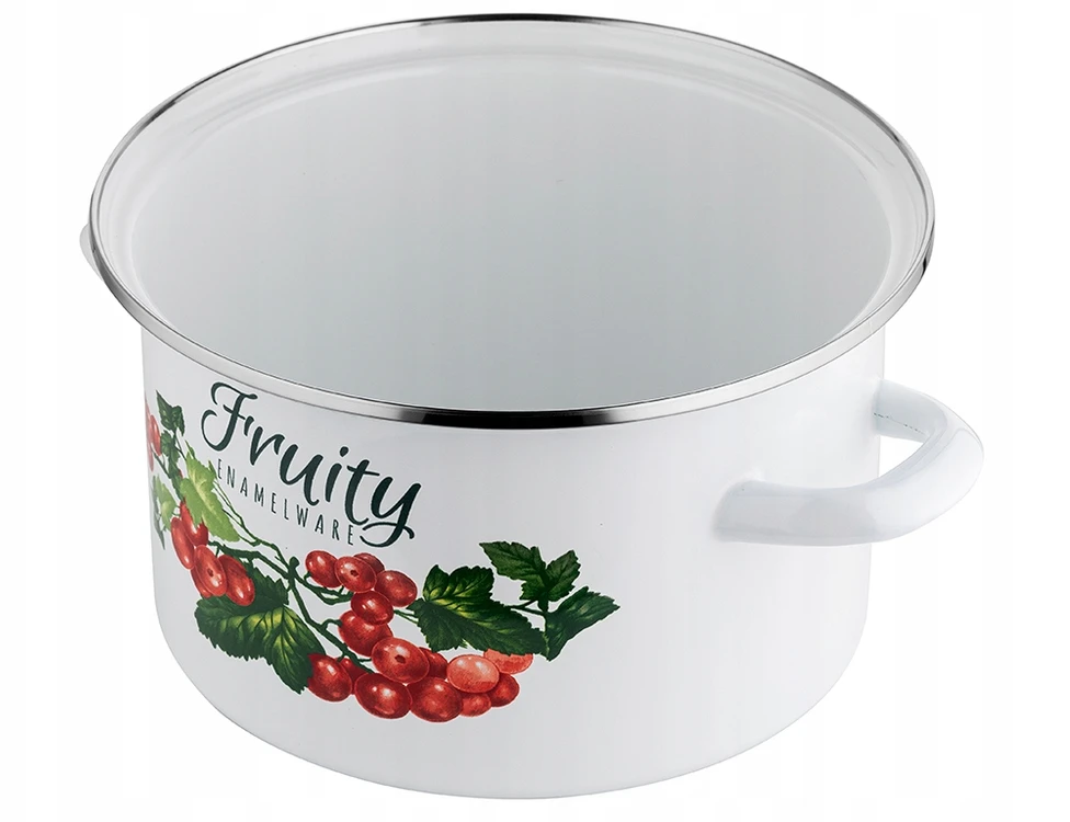 Emalia Pleszew Emaliuotas puodas KALINA ENAMEL PLESZEW 16 CM 2 L