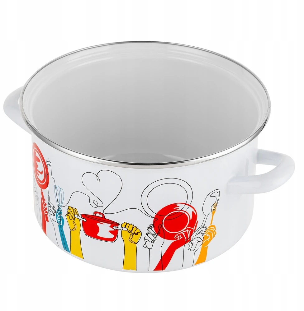 Emalia Pleszew Emaliuotas puodas PEPITO ENAMEL PLESZEW 22 CM 4,7L