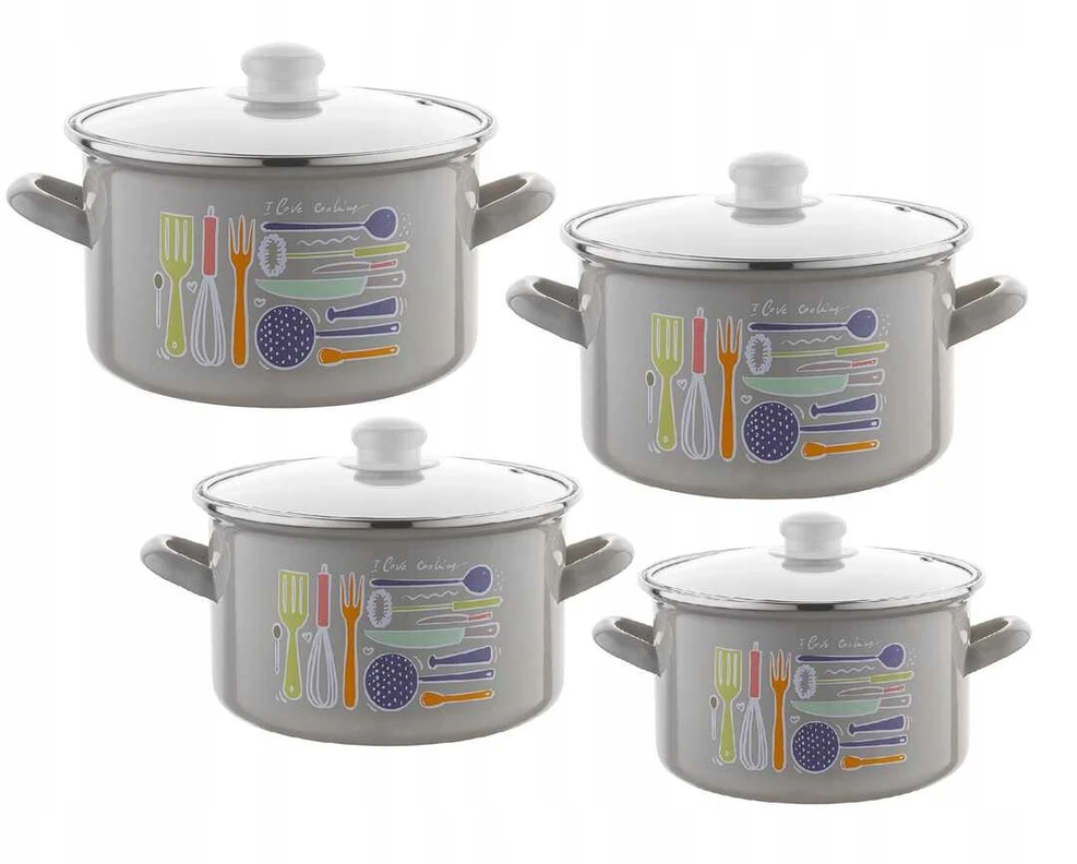 Emalia Pleszew Emaliuotas puodas STAFFIO ENAMEL PLESZEW 16 CM 2 L
