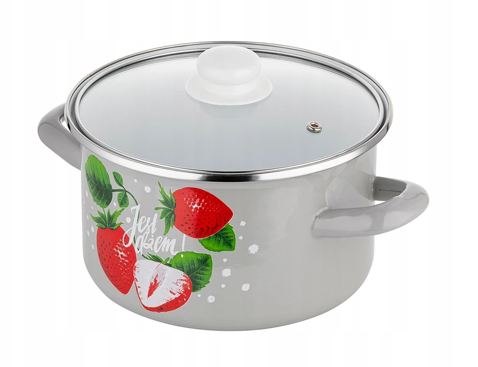 Emalia Pleszew Emaliuotas uogienės puodas ENAMEL PLESZEW 18 CM 3 L