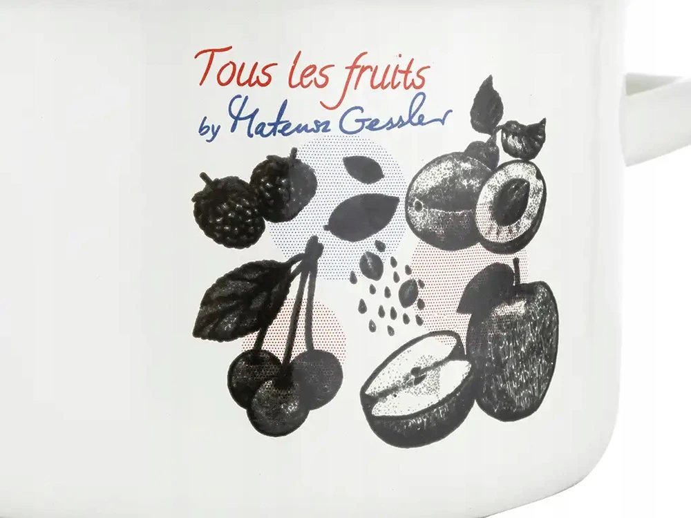 Emalia Pleszew Emaliuotas vazonas FRUITS ENAMEL PLESZEW 16 CM 2 L