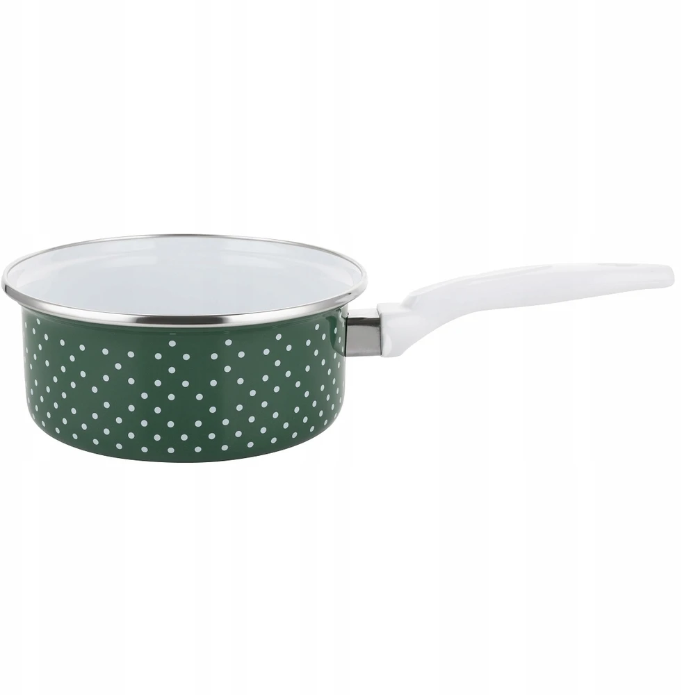 Emalia Pleszew RETRO emaliuotas puodas PLESZEW 16 CM 1,3 L