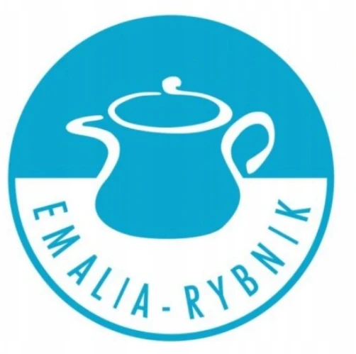 Emalia Rybnik EMALINIS PUODAS SU DANGIU 7L DIDELIS EUKALIPTAS DIDELIS DEKORUOTAS PUODAS BIGOS SULTINIUI