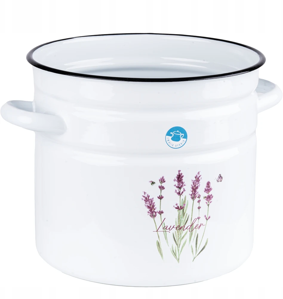 Emalia Rybnik TRADITIONAL Emaliuotas puodas ENAMEL RYBNIK LEVENDER 12L
