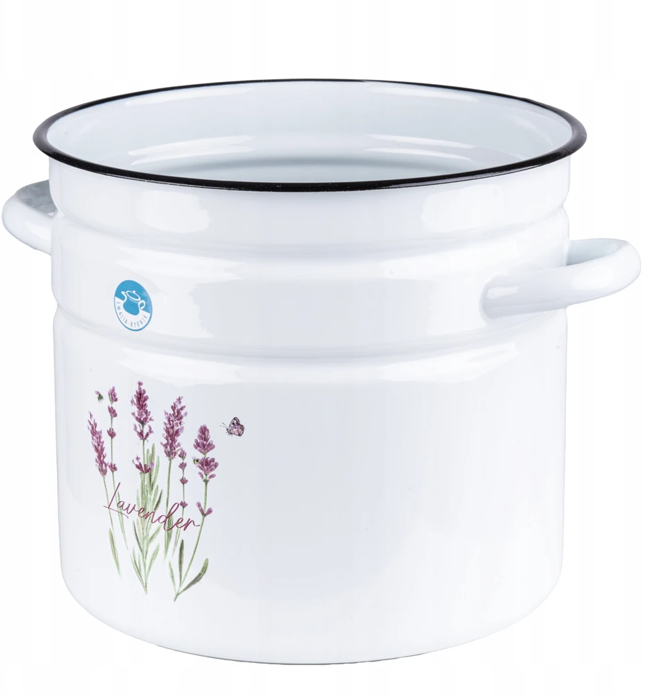 Emalia Rybnik TRADITIONAL Emaliuotas puodas ENAMEL RYBNIK LEVENDER 12L