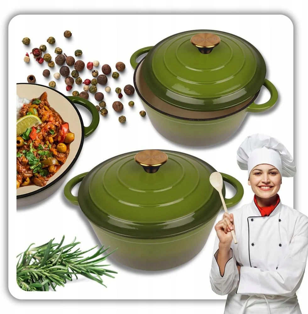 EMALINIS KETUS PUODAS 22cm 3L HAGE ALYVUOGIAI