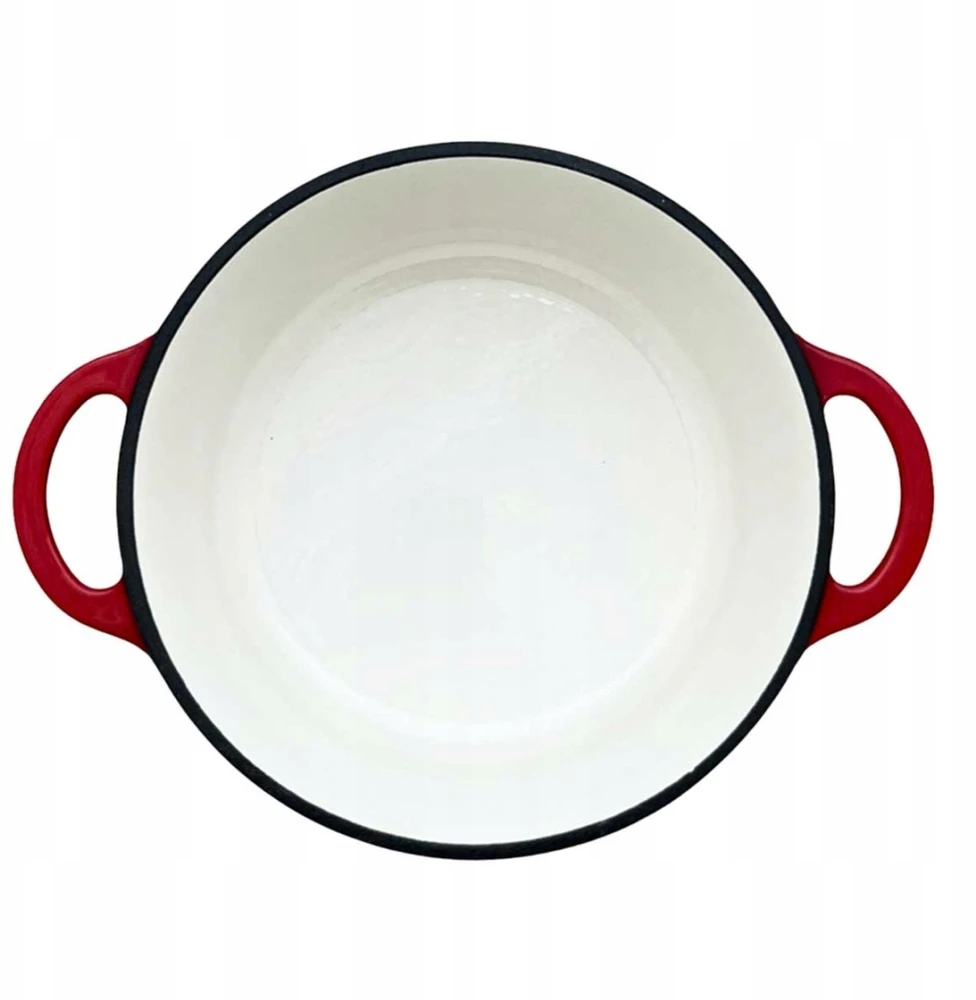 EMALINIS KETUS PUODAS 22cm 3L HAGE RAUDONAS