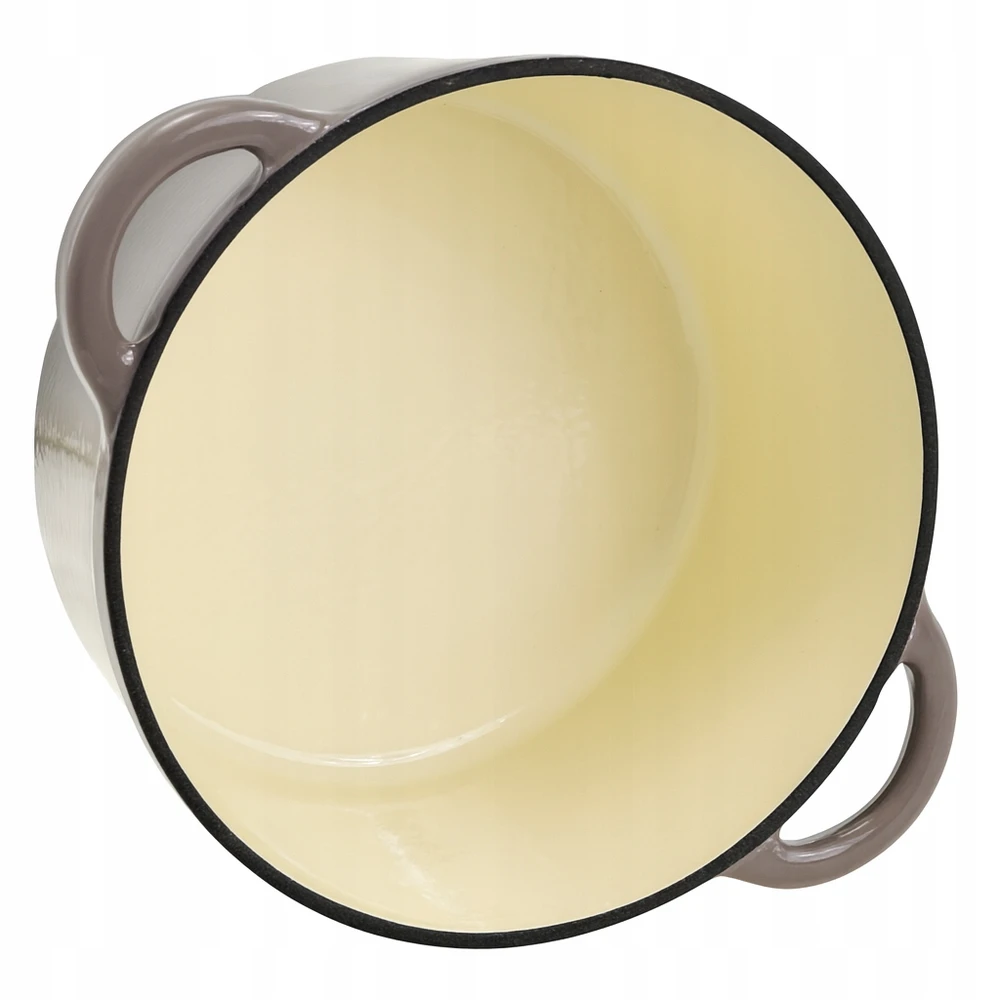 Krisberg EMALINIS KETUS PUODAS 4,2L Emaliuotas su dangteliu INDUKCINĖ DUJINĖ ORŠINĖ 24cm