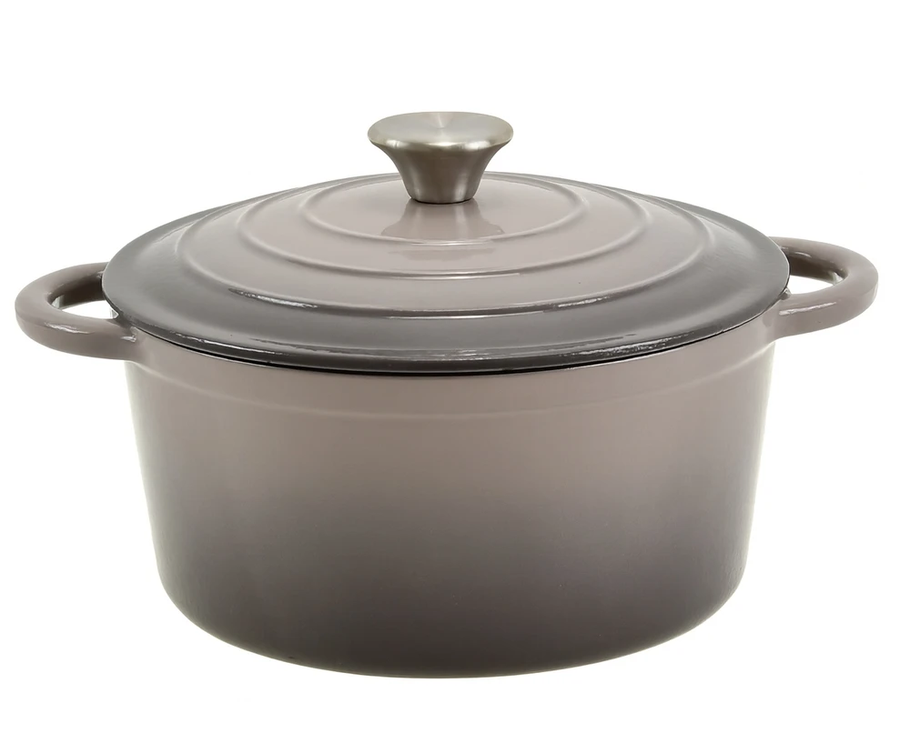 Krisberg EMALINIS KETUS PUODAS 4,2L Emaliuotas su dangteliu INDUKCINĖ DUJINĖ ORŠINĖ 24cm