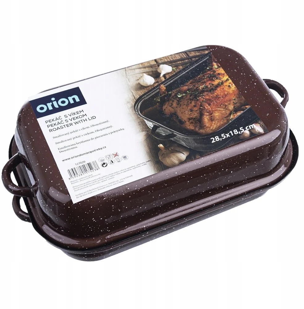 Orion Kepimo indas emaliuota su dangčiu stačiakampio formos 1,5 l