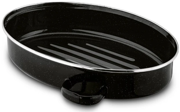 Emaliuota keptuvė su tvirtinimo detalėmis PUODAS kepti ir kepti Tadaras 32 cm
