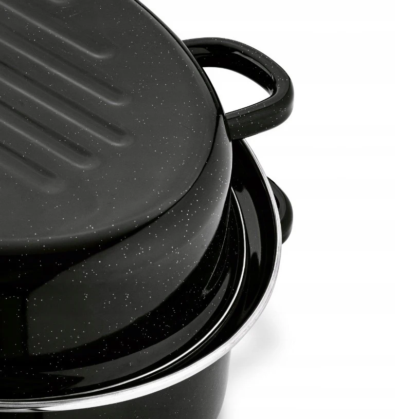 Emaliuota keptuvė su tvirtinimo detalėmis PUODAS kepti ir kepti Tadaras 32 cm