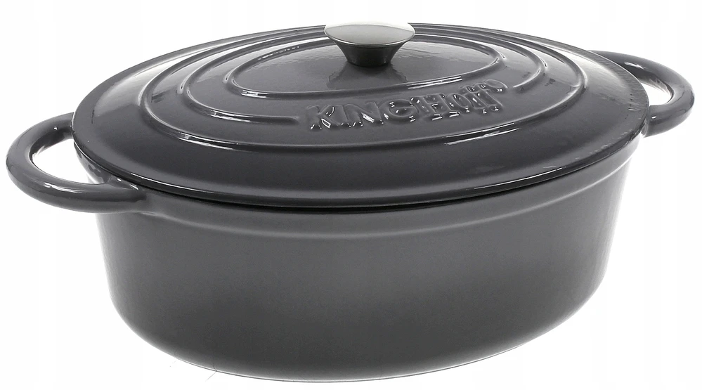 King Hoff Brytfanka Kepimo skarda 6,2 l, pilkojo ketaus, „Kinghoff“