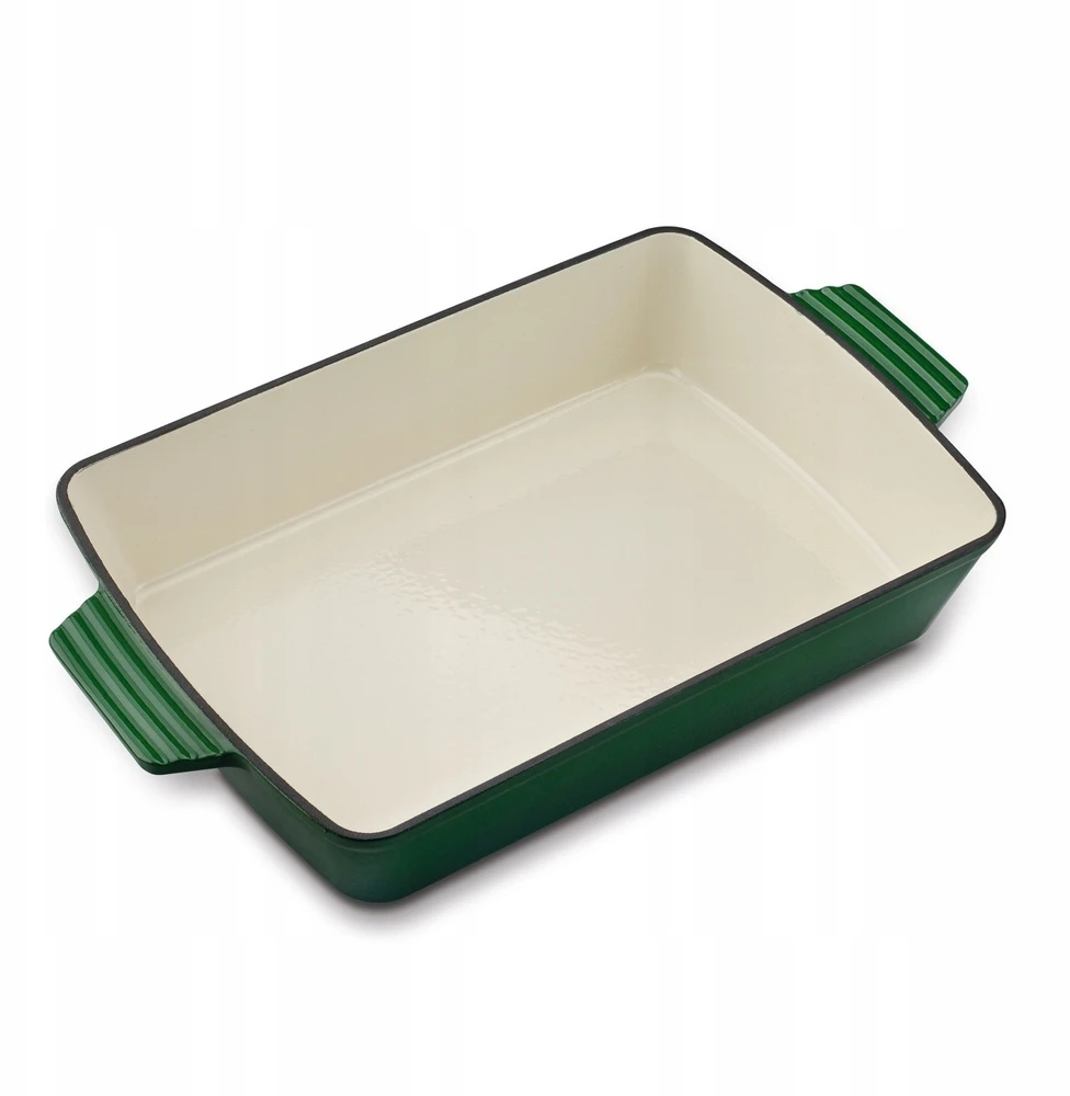 Emaliuota ketaus kepsninė, skirta BAKING Žalias Konighoffer 39x23x7 cm