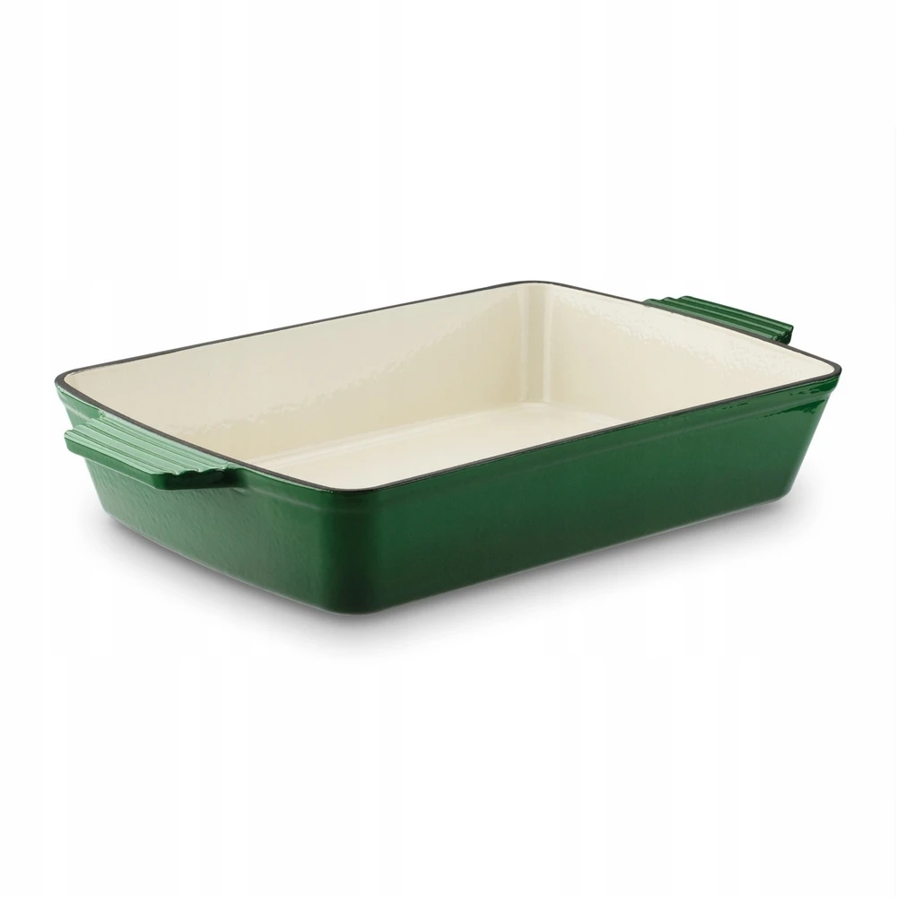 Emaliuota ketaus kepsninė, skirta BAKING Žalias Konighoffer 39x23x7 cm