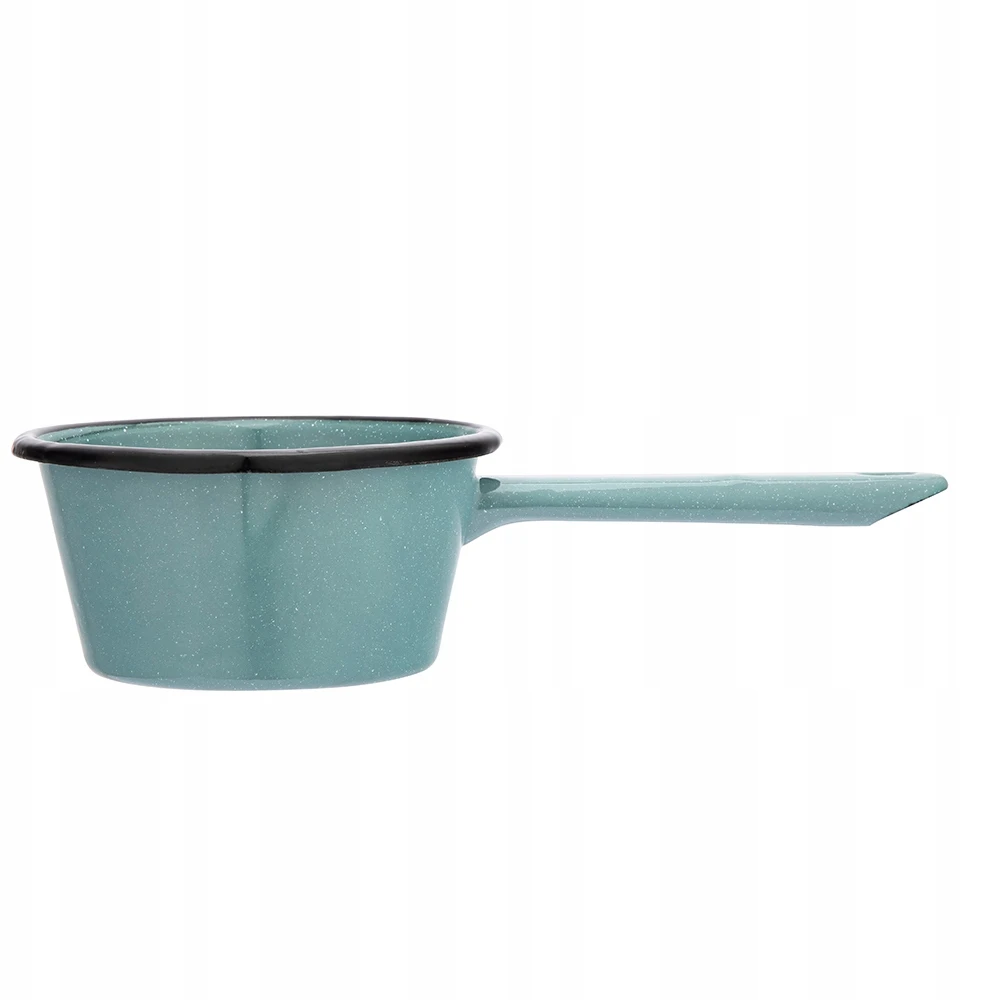 Emaliuotas kūginis puodas 0,45 l, skersmuo 12 cm Altom Design Sage margas