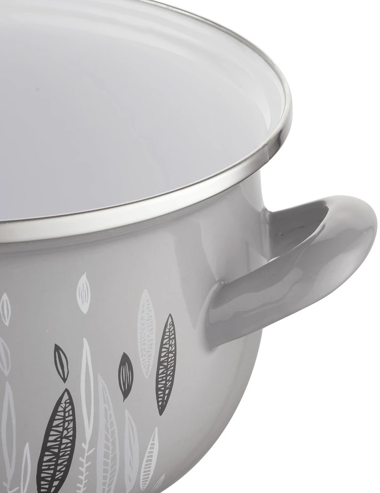 Emaliuotas puodas Emalia Pleszew Autumn 18 cm 2,8 l su indukciniu dangčiu