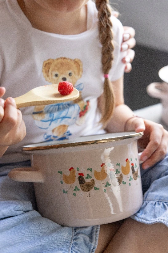 Emaliuotas puodas Emalia Pleszew Koko 18 cm 2,65L 2 klasės indukcinės dujos