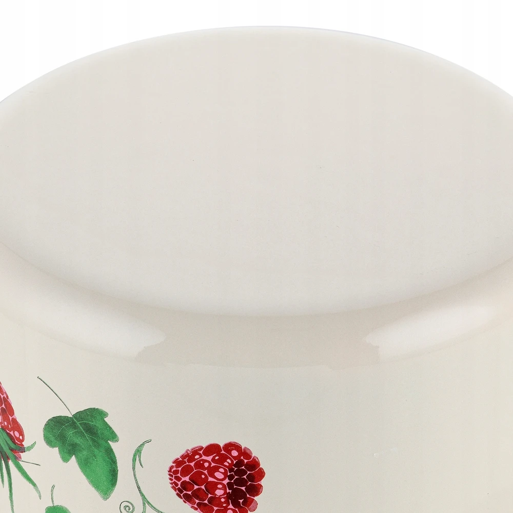 Emaliuotas puodas Emalia Pleszew Malina 18 cm 3,2L grietinėlės indukcinės dujos