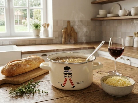 Emaliuotas puodas Emalia Pleszew Parisio 20 cm 4,2L baltas indukcijai