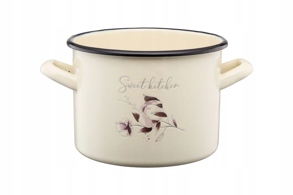 Emaliuotas puodas Galicja Flores 16cm 2,4l