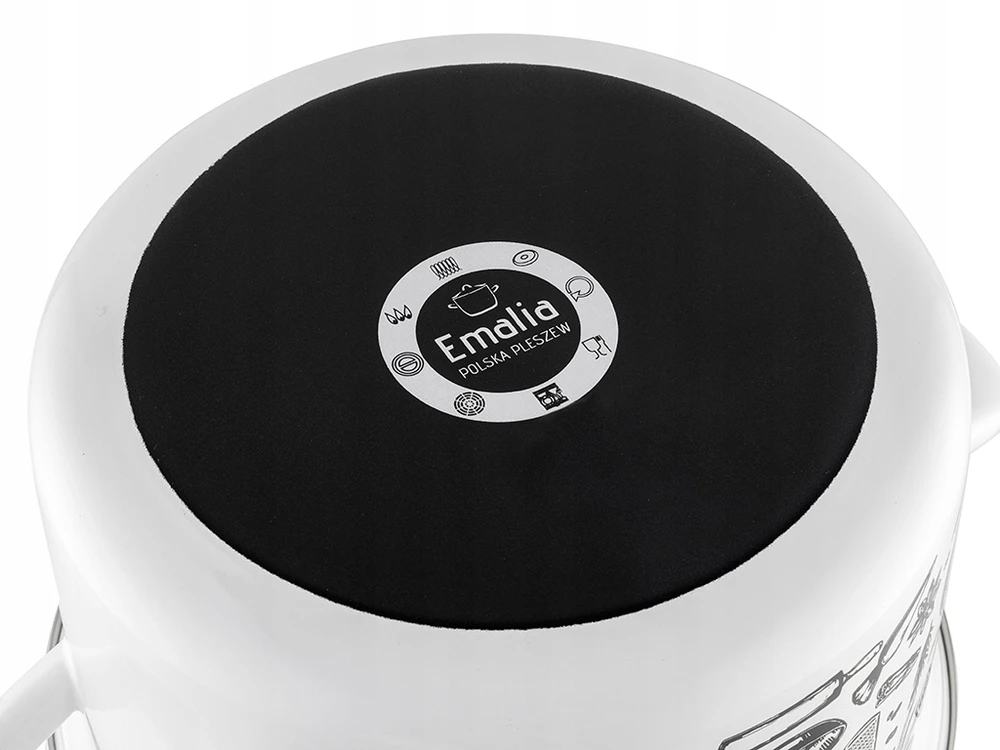 Emaliuotas puodas Kitchen Baltas Emalia Pleszew 5,3l