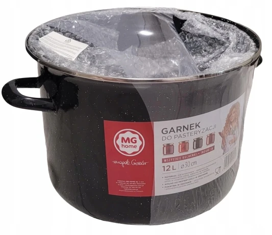 Emaliuotas puodas pasterizavimui Mg Home, 12l, Ø 30cm