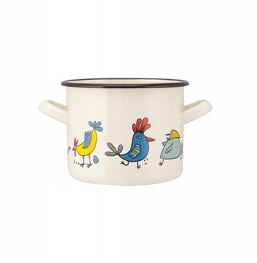 Emaliuotas puodas Silesia Kurki 1.5l, 14cm, indukcijai