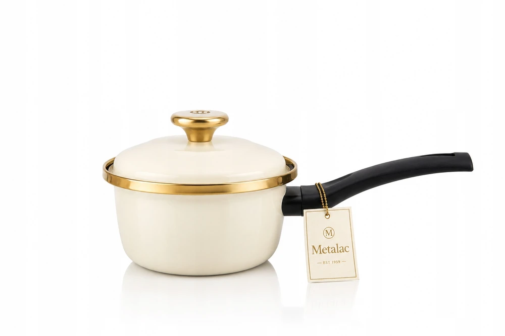 Emaliuotas puodas su dangteliu 16cm 1,6L Metalac Maximus Plus